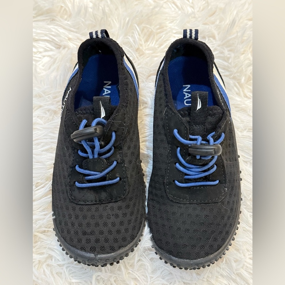 Nautica Kids Black and Blue Slip-On Water Shoes